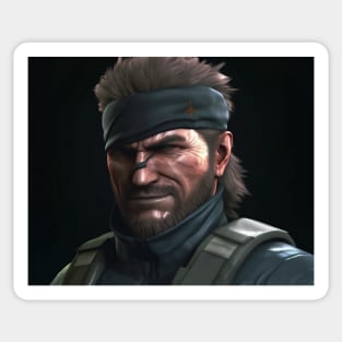 Solid Snake Looking At The Camera Sticker